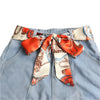 Ceinture Foulard Blanc Orange