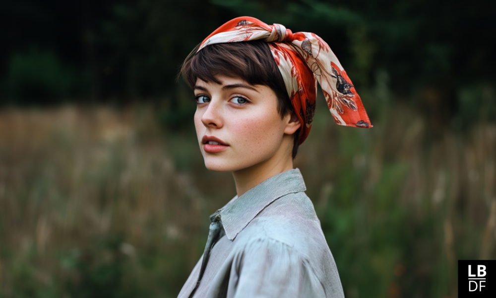 Comment porter un foulard sur cheveux courts ?