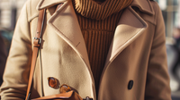 Femme élégante portant un foulard coloré, illustrant des accessoires qui transforment une tenue simple en look élégant