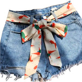 Ceinture Foulard Motif Renard