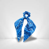 Chouchou Foulard Bleu Et Blanc