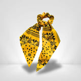 Chouchou Foulard Jaune et Noir