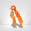 Chouchou Foulard Orange à Pois