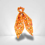 Chouchou Foulard Orange Floral