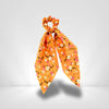 Chouchou Foulard Orange Floral