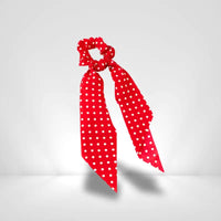 Chouchou Foulard Rouge à Pois