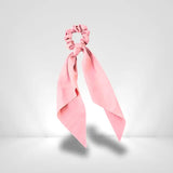 Chouchou Foulard Satin Rose