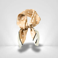 Foulard a Pois Femme Beige