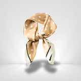 Foulard a Pois Femme Beige