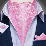 Foulard Ascot Soie Rose