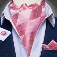 Foulard Ascot Soie Rose Clair