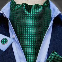 Foulard Ascot Soie Vert