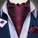 Foulard Ascot Soie Violet