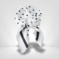 Foulard Blanc Pois