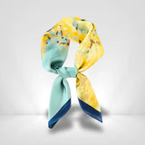 Foulard Bleu Et Jaune