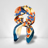 Foulard Bleu Fleuri