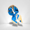 Foulard Bleu Soie