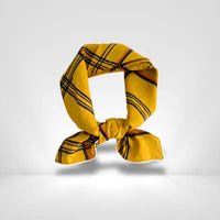 Foulard Cheveux Coton Jaune Moutarde