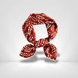 Foulard en Coton Grenat Femme