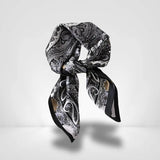 Foulard en Soie Femme Noir