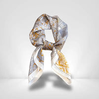 Foulard en Soie Gris