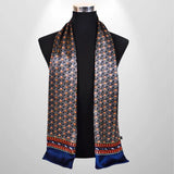 Foulard en Soie Homme Motif Bleu