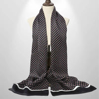 Foulard en Soie Homme Motif Noir