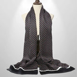 Foulard en Soie Homme Motif Noir