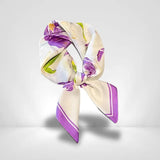 Foulard Femme Fleuri Violet