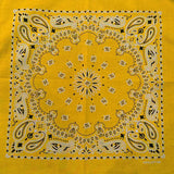 Foulard Jaune Et Blanc Bandana