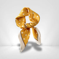 Foulard Jaune Pois Blanc