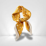 Foulard Jaune Pois Blanc