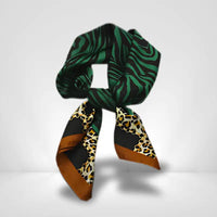 Foulard Léopard Femme Vert