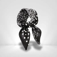 Foulard Noir a Pois Blanc