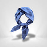 Foulard Plissé Bleu