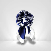 Foulard Rayé Bleu Et Blanc