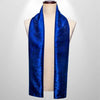 Foulard Soie Homme Bleu Foncé