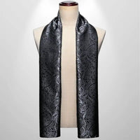 Foulard Soie Homme Gris Foncé