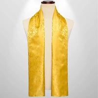 Foulard Soie Homme Jaune