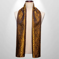 Foulard Soie Homme Or