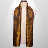 Foulard Soie Homme Or