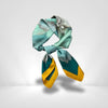 Foulard Vert D’Eau Fleuri