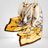 Grand Foulard Blanc Jaune