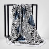 Grand Foulard Coloré Gris