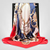 Grand Foulard en Soie Bleu Blanc Rouge