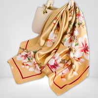 Grand Foulard Femme Couleur Ocre