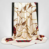 Grand Foulard Satin Beige