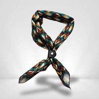 Petit Foulard Carré Homme Géométrique