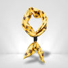 Petit Foulard Carré Homme Jaune